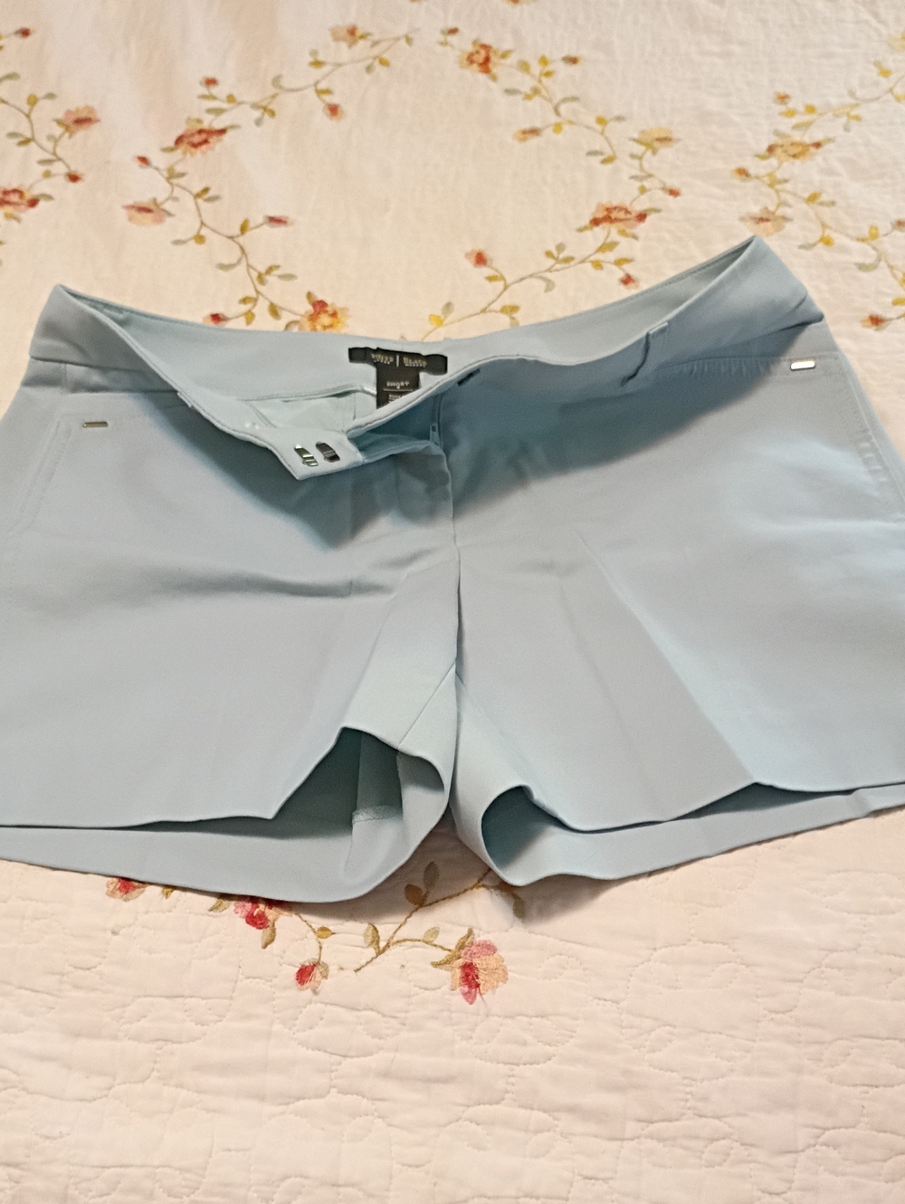 White House Black Market Blue High Waist Shorts